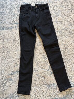 Sezane Denim Black Skinny Jeans
